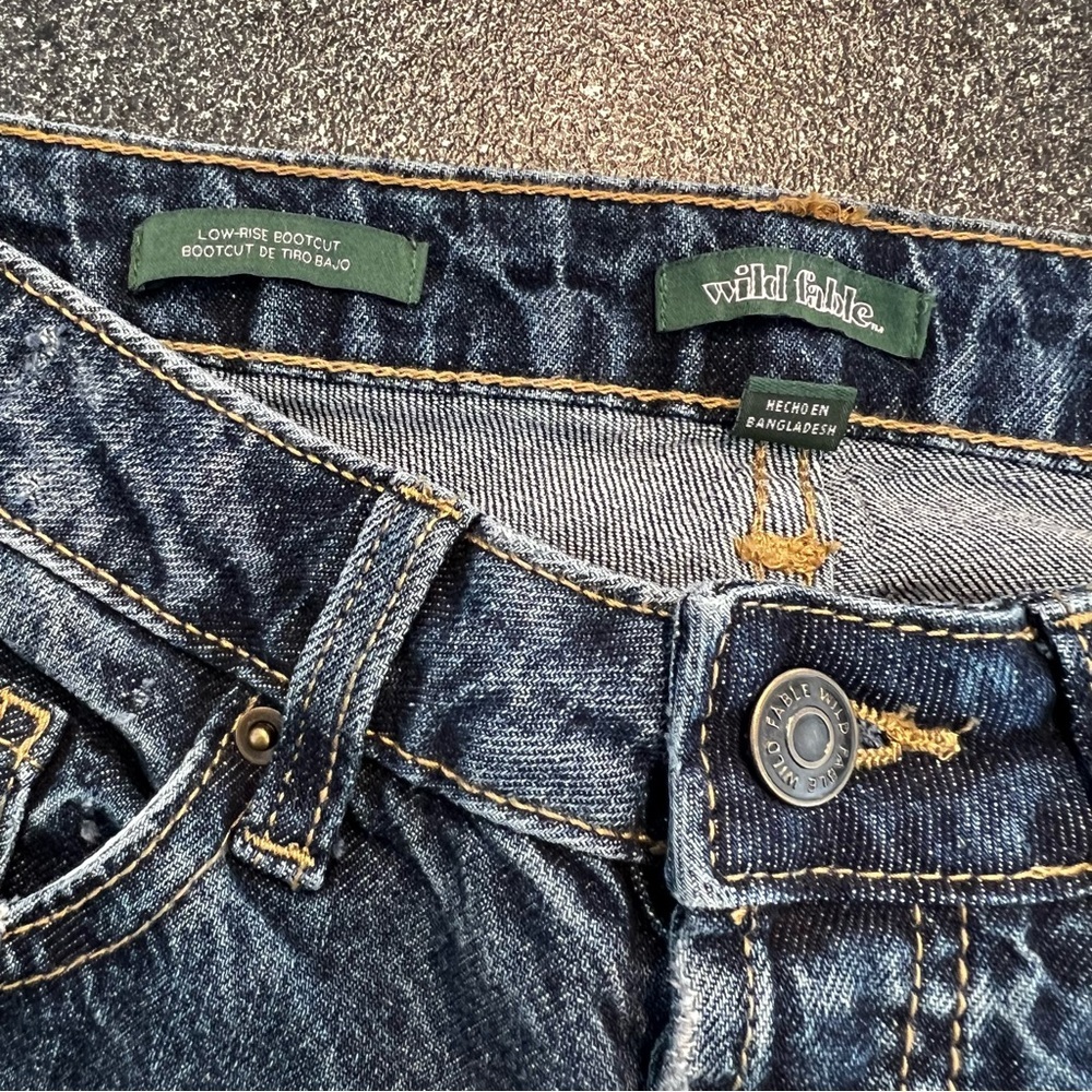 NWT Wild Fable Women's Low-Rise Bootcut Medium Wash Jean Size 00 - Picture 10 of 13